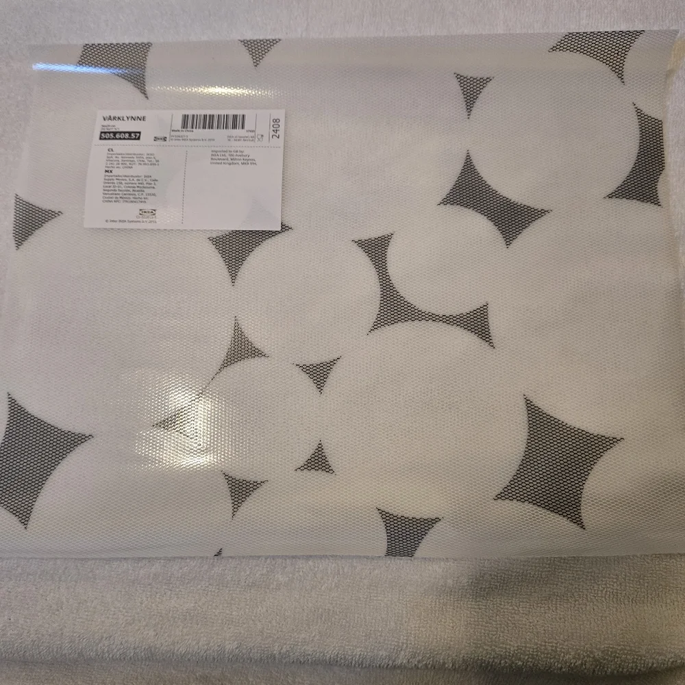 10 VÅRKLYNNE Place mats, patterned black/white, 14 ¼x11 ½ 